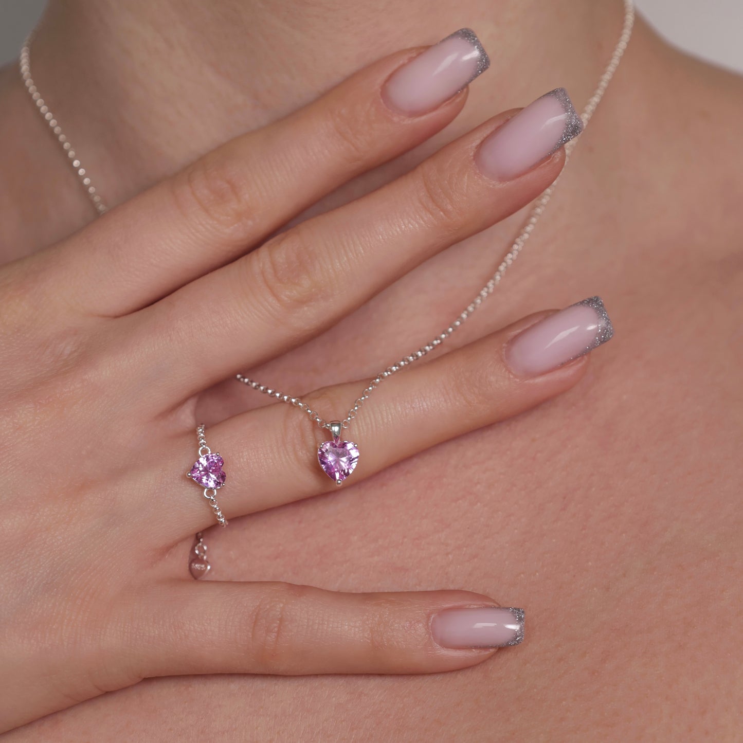 Beloved you are - ring and necklace set