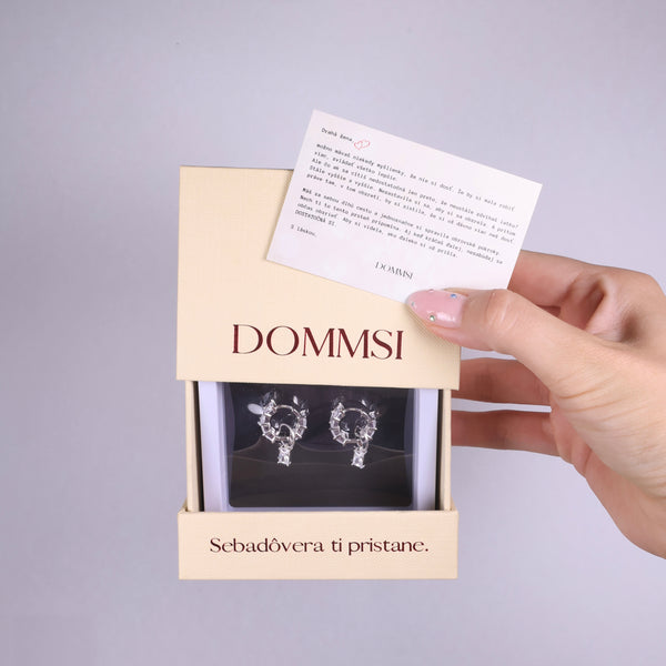 Náušnice Dostatočná si - striebro