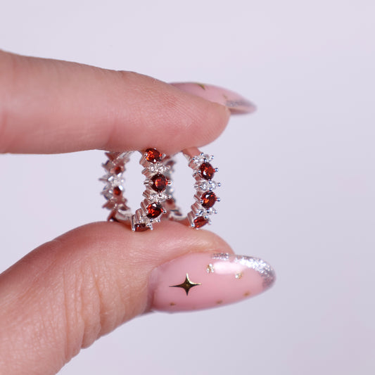 Náušnice Ľúbená si - striebro