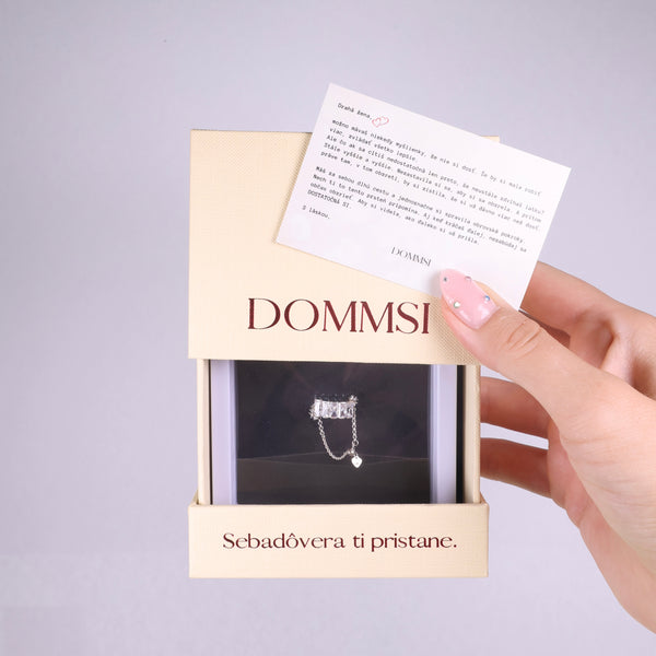 Prsteň Dostatočná si I. - striebro