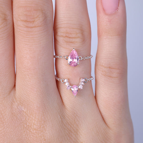 Prepojené sme - set dvoch prsteňov - striebro