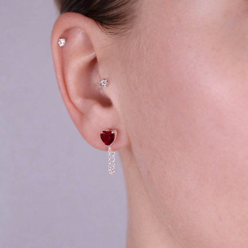 Set Milovaná si - prsteň a náušnice - striebro