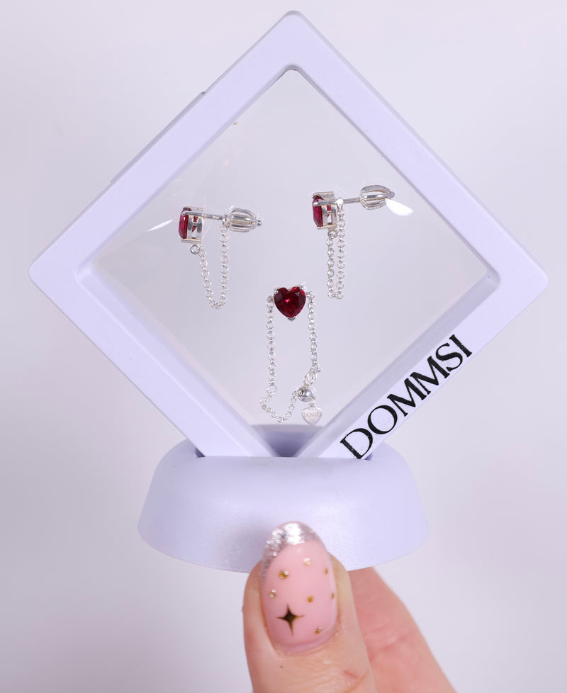 Set Milovaná si - prsteň a náušnice - striebro