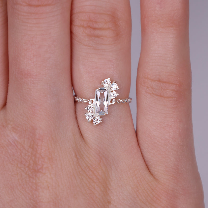 Set Dostatočná si - náušnice a prsteň - striebro